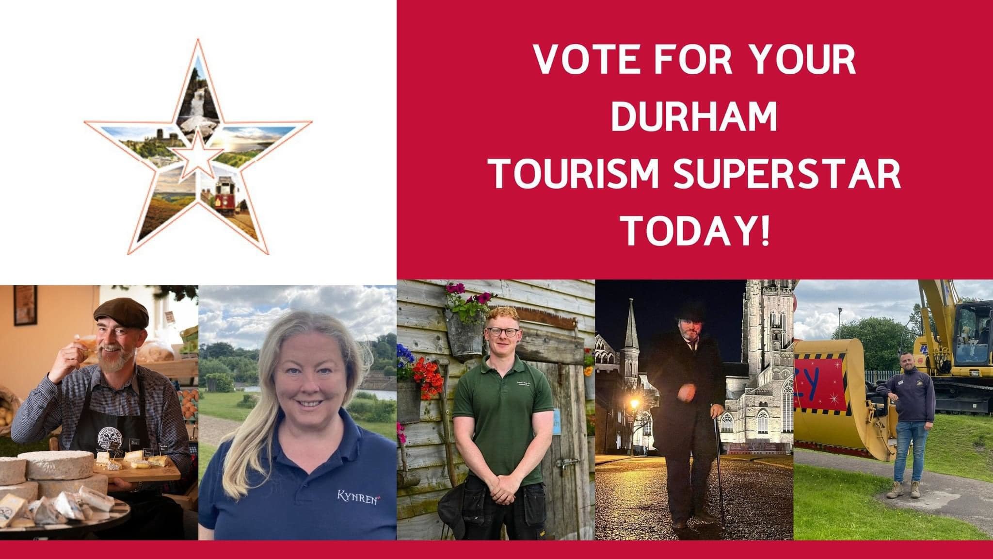 Vote for Jonathan as your Durham Tourism Superstar!